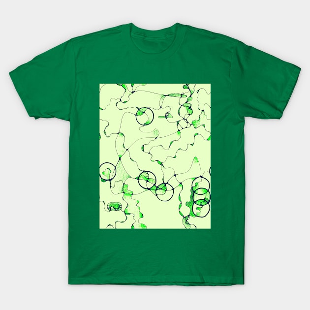 Lime Freshness design pattern T-Shirt by ozav